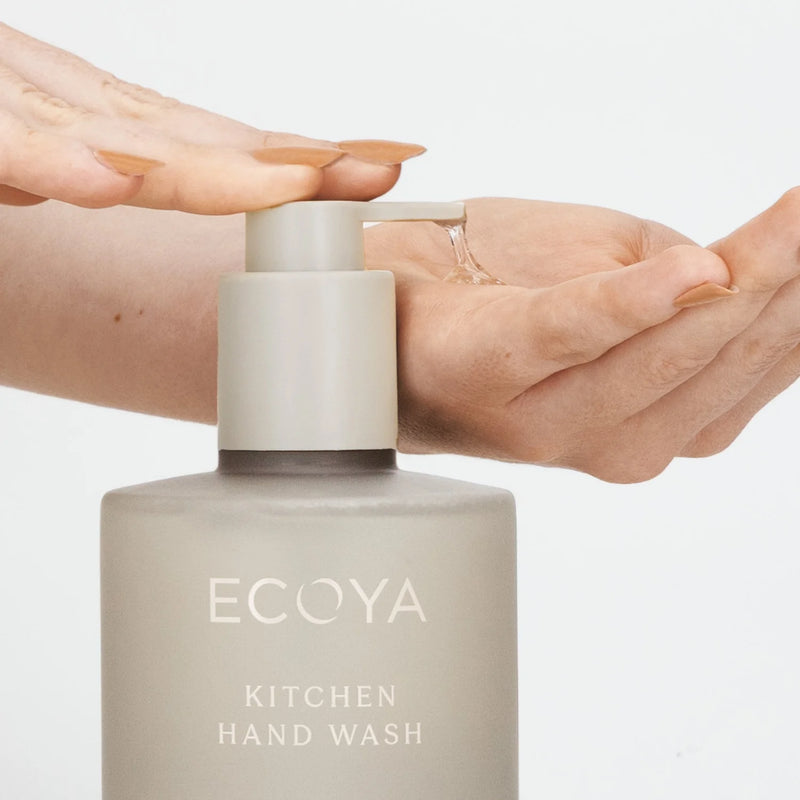 Tahitian Lime and Grapefruit fragranced Hand Wash by ECOYA for kitchen sink-side use.