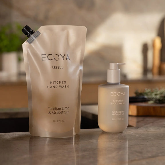 ECOYA Tahitian Lime and Grapefruit Hand Wash 450ml from the Kitchen Collection.