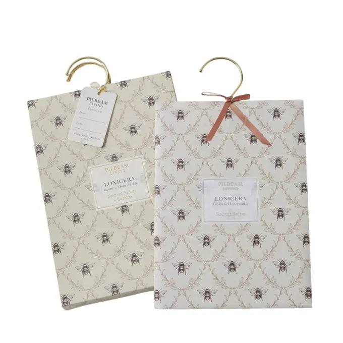 Lonicera Japanese Honeysuckle Scented Hanging Sachets – set of four by Pilbeam Living.