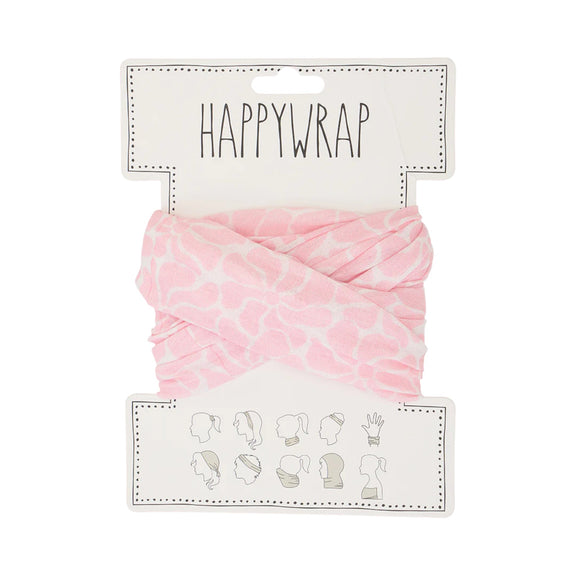 Happywrap Pink Petal multifunctional scarf headband face cover
