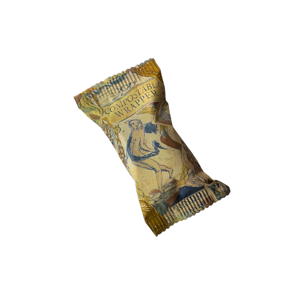 Single artisan chocolate praline with smooth hazelnut filling and crunchy whole hazelnut.