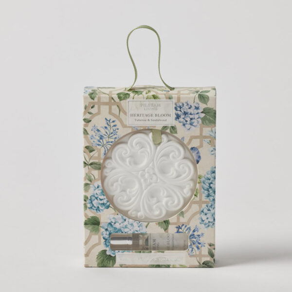 Heritage Bloom Scented Ceramic Disc Tuberose & Sandalwood