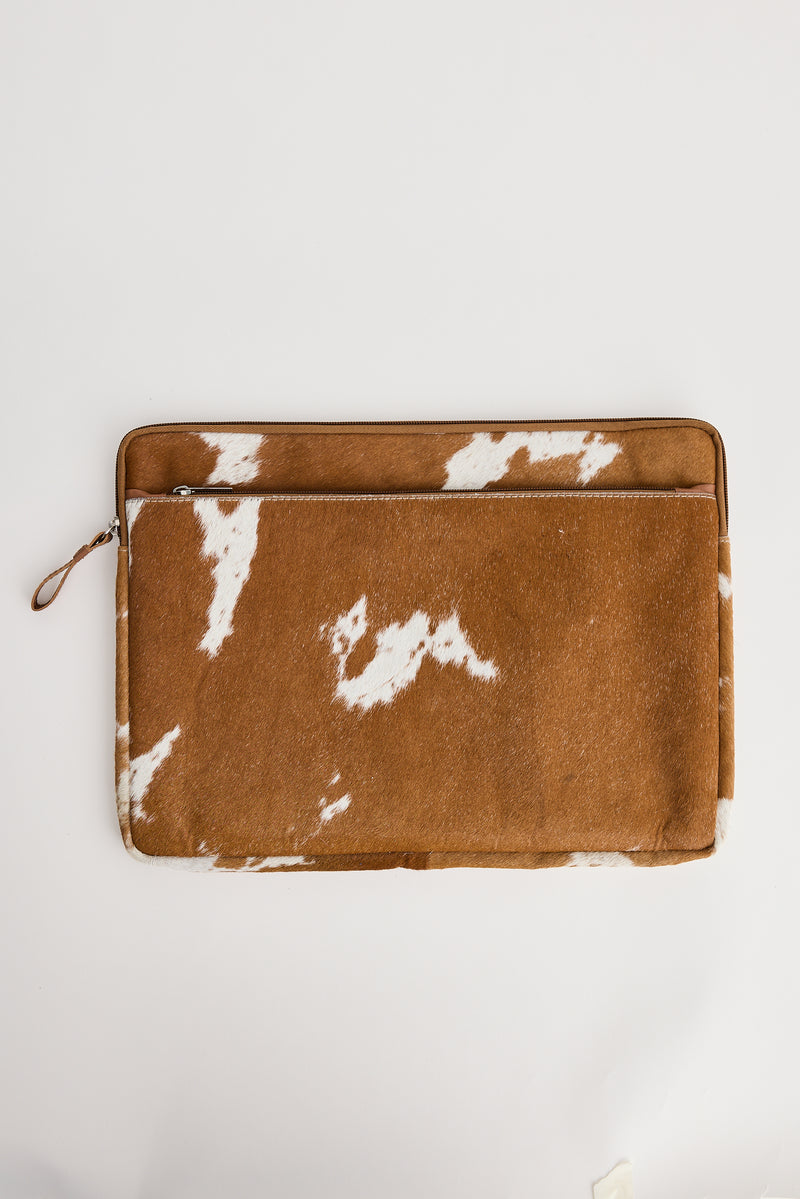 Hilda Tan Leather Laptop Bag 13”