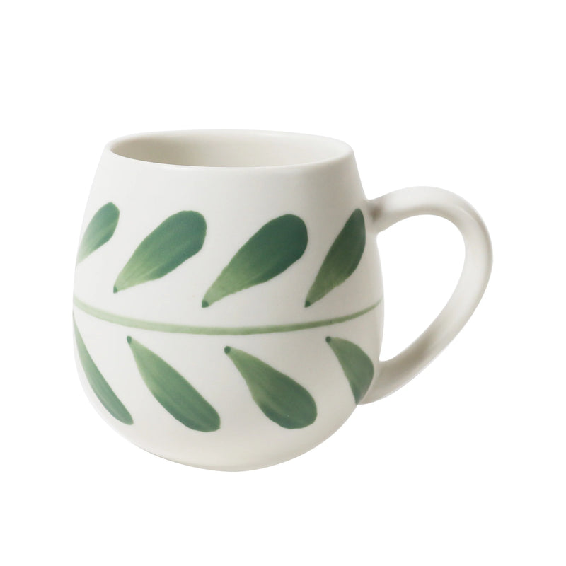 hug me mug olive brush leaf