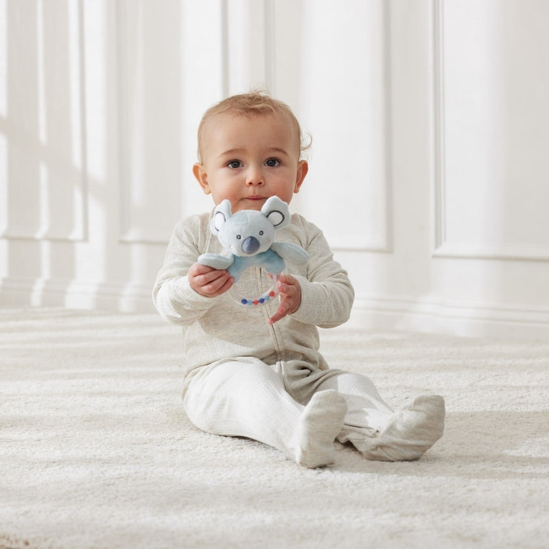 jiggle and giggle hugglies koala rattle baby toy