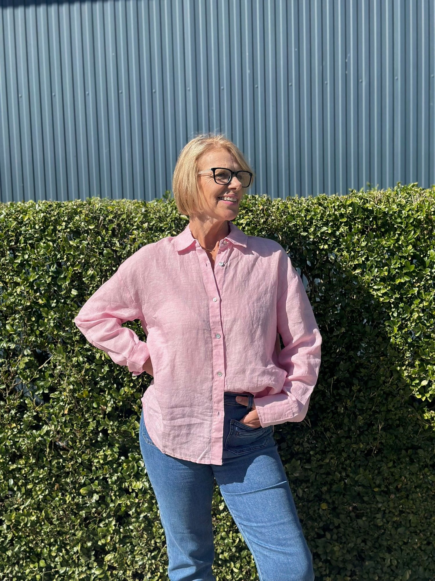 Boyfriend Shirt  Pivoine