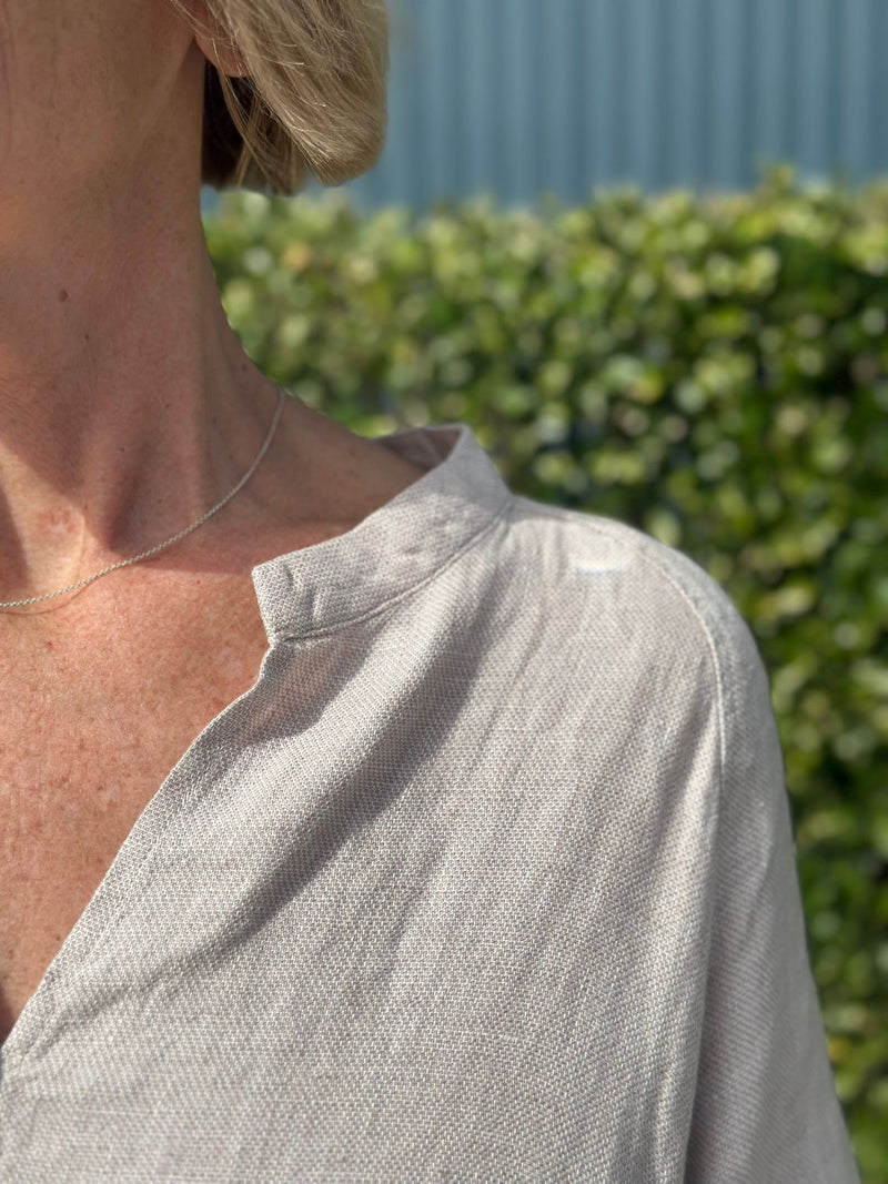 Dune Dress – Naturals | 100% Linen Midi Dress