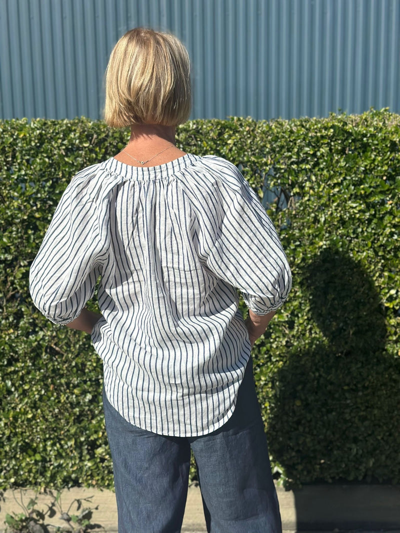 Blueberry Stripe Top