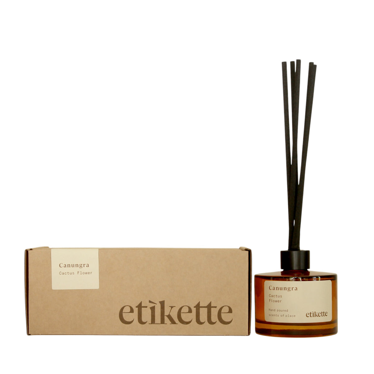 Etikette Reed Diffuser Etikette Canungra Cactus Flower Eco Reed Diffuser 200mL | Long-Lasting ...