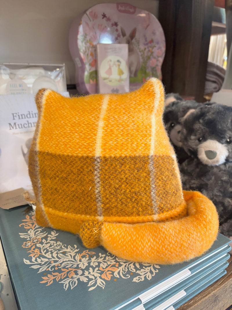 Harry the Ginger Cat | Handmade Plush from Recycled Materials