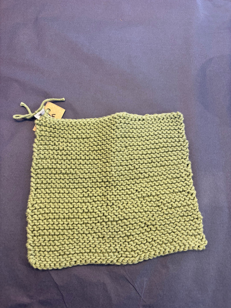 Face Washer Sage Green | 100% Cotton Handmade