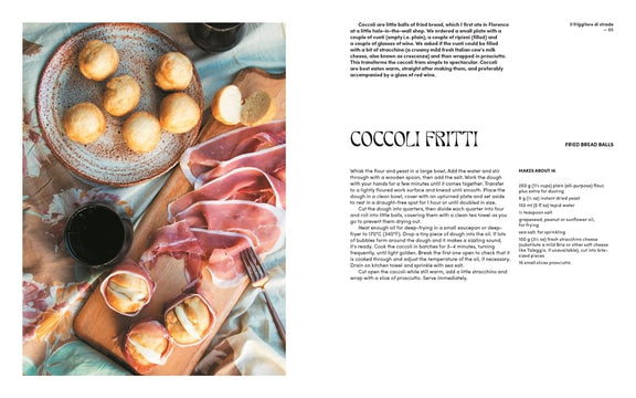 Italian street food recipe book authentic cuisine