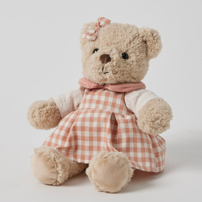 Jiggle and Giggle Ella Bear soft toy for babies and toddlers 