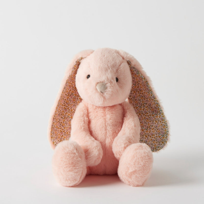 jiggle and giggle floral peach bunny plush toy