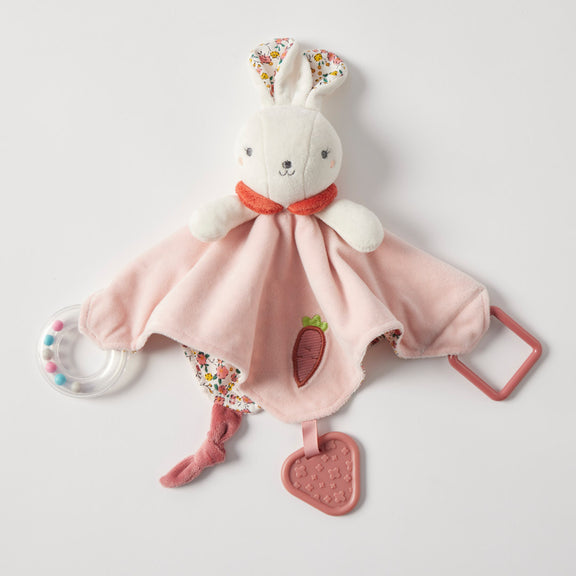 bunny baby girl rattle