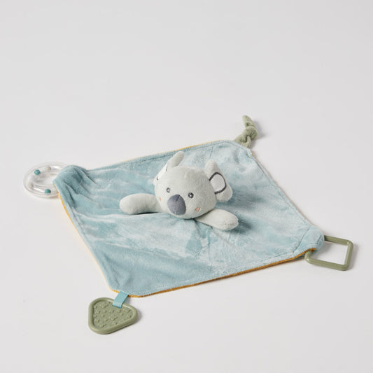 baby koala comforter rattle sensory toy australia
