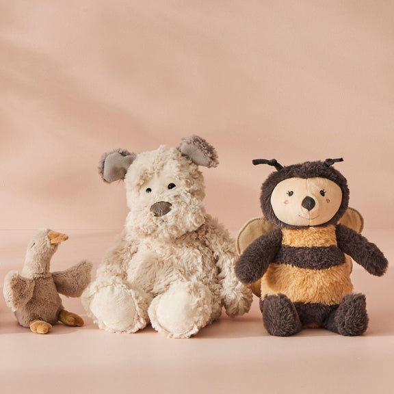 Jiggle & Giggle Scruff the Dog cuddly toy for baby gifts and nursery décor.