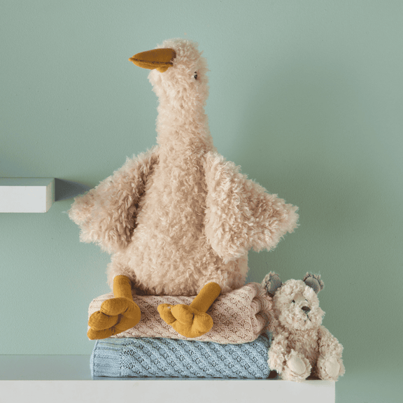 Plush dog rattle - baby shower gift available at My Country Escape