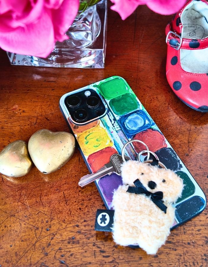 Cute teddy bear keychain