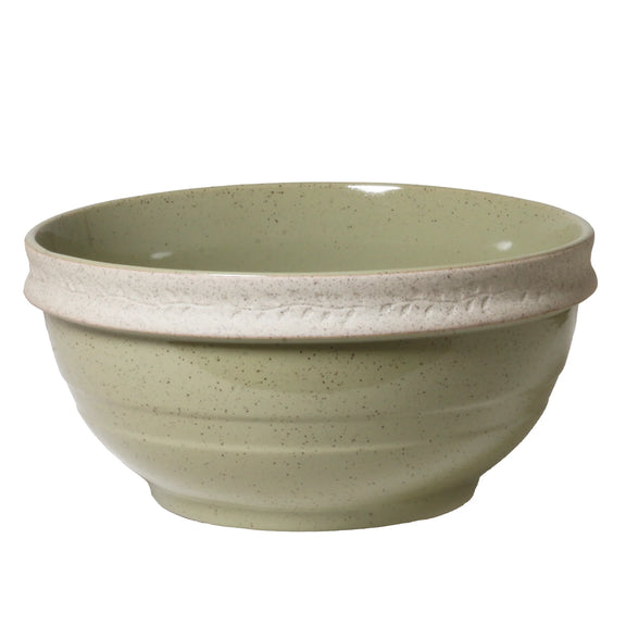 Large stoneware mixing bowl 24cm with reactive glaze finish