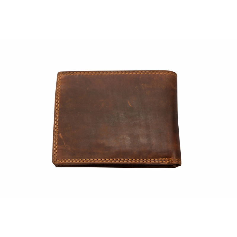 Greenwood Leather Lithgow men's RFID wallet in Sandal