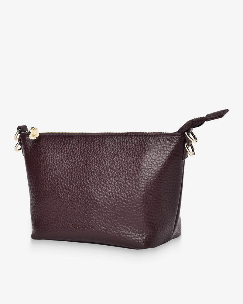 Elms + King crossbody bag in wine colour