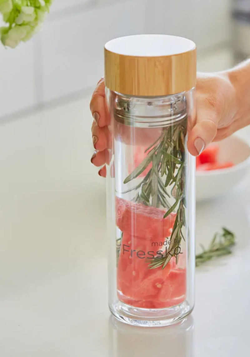 Lift Glass Infusion Flask 500ml / 16oz – Double Walled Glass Infuser