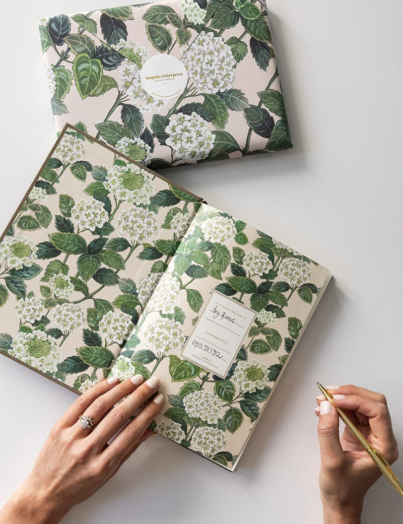 Elegant Saltmarsh Green journal with premium paper and linen cover.
