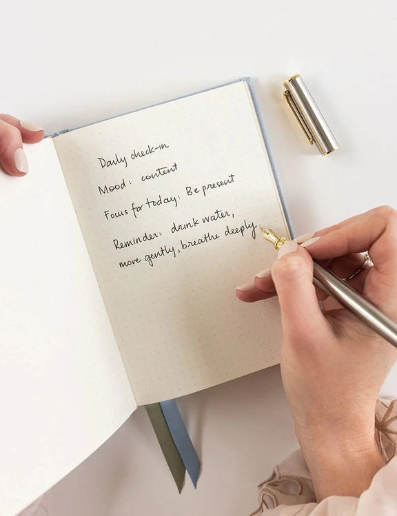 luxury pocket journal with bullet pages