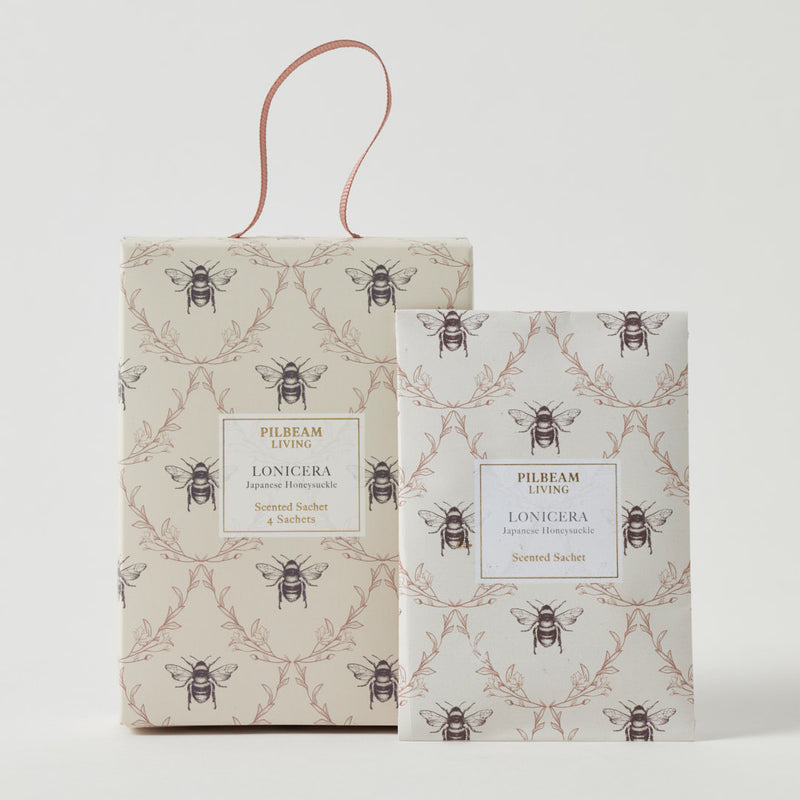 Lonicera Scented Mini Satchets Set of 4 - Japanese Honeysuckle