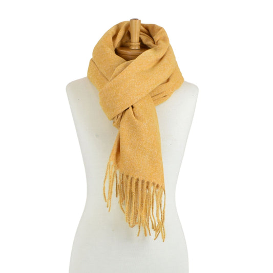 yellow scarf soft winter accessory womens