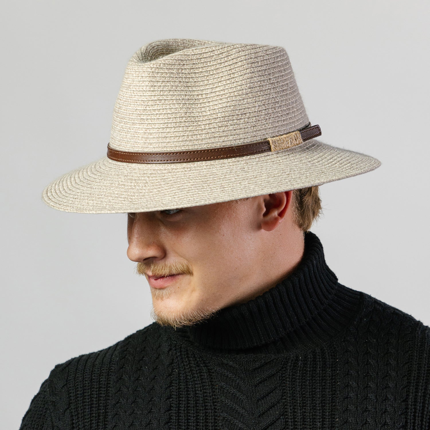 Lanier Fedora Mix Camel 58cm (M/L) | Wool Blend Hat UPF50+