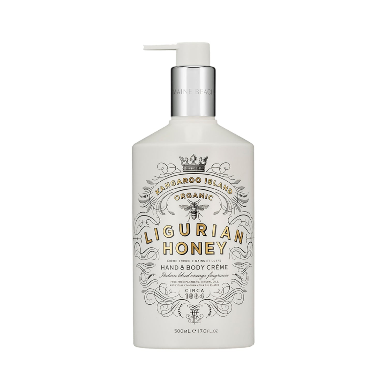 K.I. Ligurian Honey Body & Hand Crème 500ml