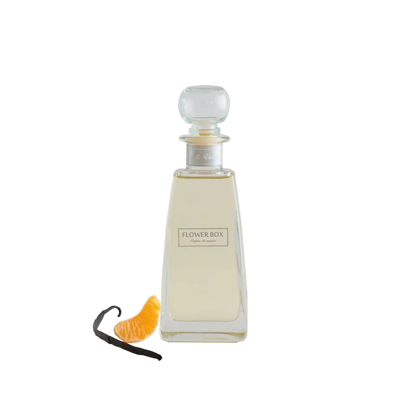 Luxury diffuser gift box with ribbon – mandarin, rose, vanilla bean fragrance