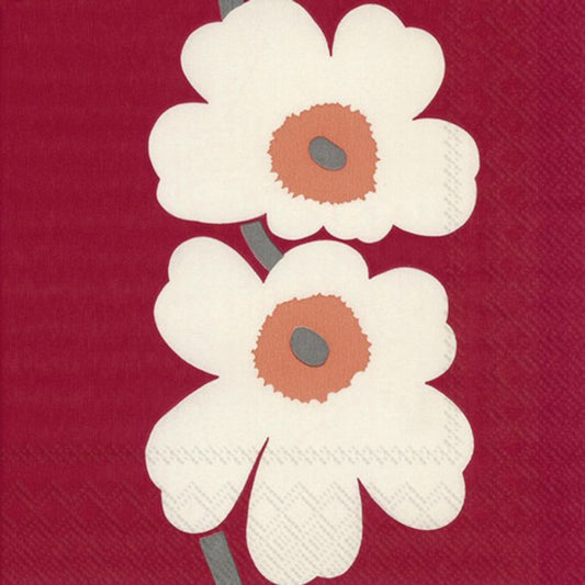 Lunch Napkin Marimekko 60th Ann Red