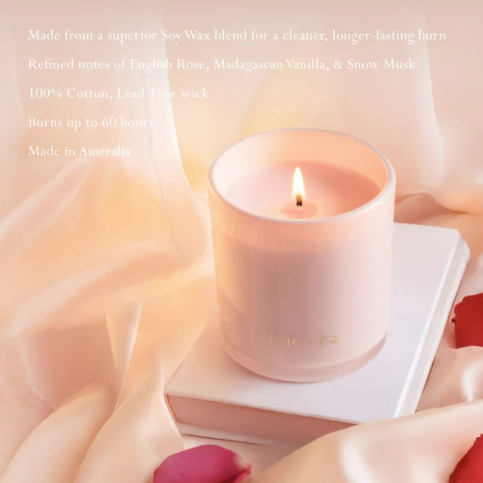 marshmallow scented soy candle mor home fragrance