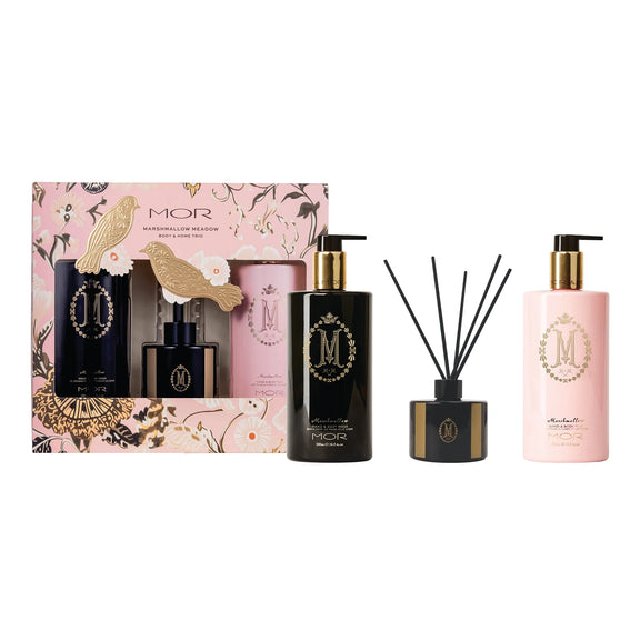 Marshmallow Meadow Gift Set with Hand & Body Duo and Reed Diffuser