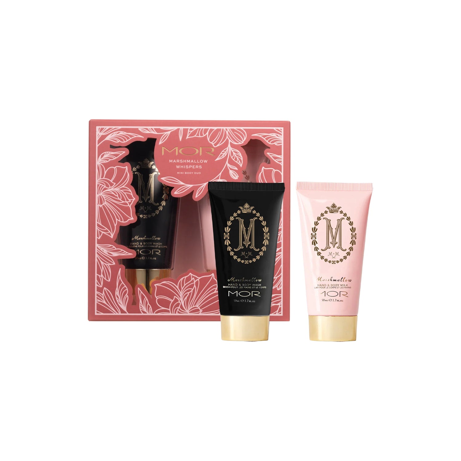MOR Marshmallow Whispers Mini Body Duo | Travel Body Care Gift Set