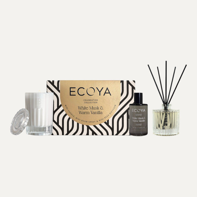 Ecoya Mini Celebration Gift Set – Holiday Collection boxed for gifting