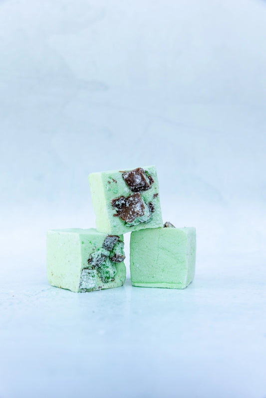 Handcrafted peppermint marshmallows made in Australia