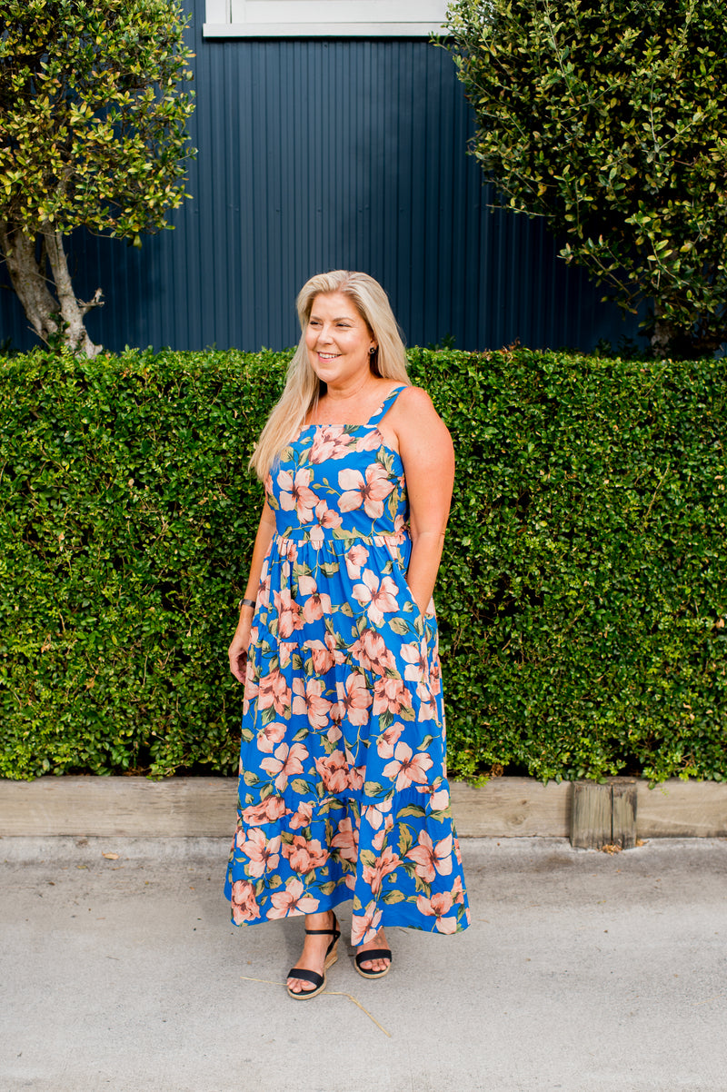 Willow Dress – Amalfi Floral | Brave + True Midi Summer Dress