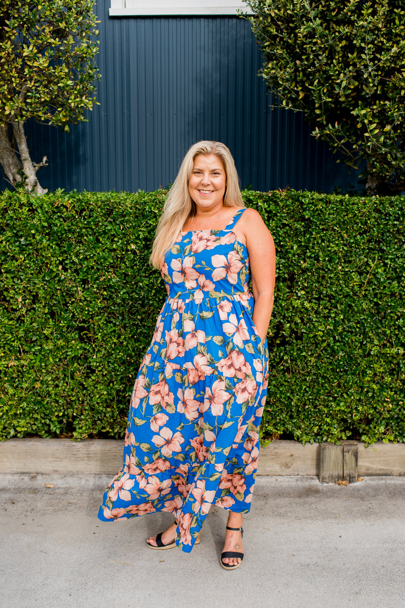 Brave + True Willow Dress Amalfi Floral – midi summer dress