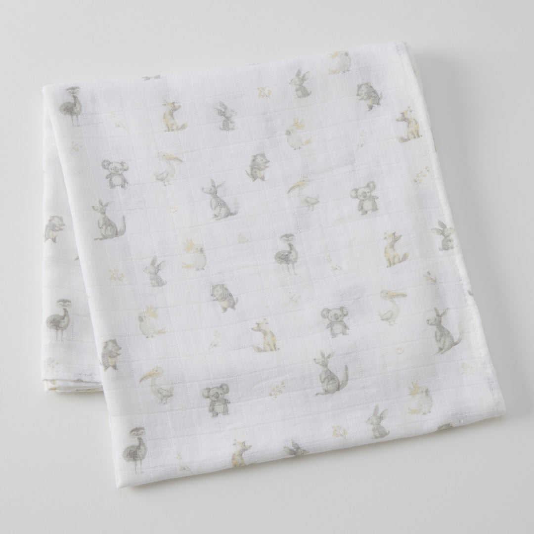 Little Aussie Critters Muslin Wrap