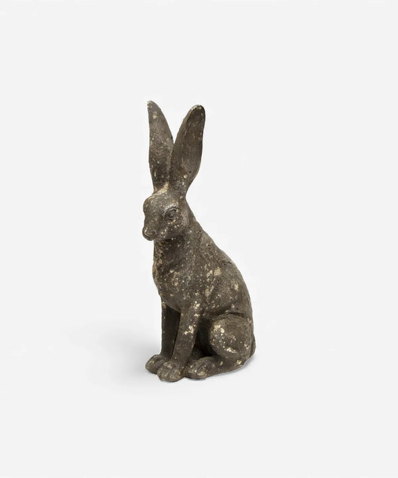Grey hare garden statue Australia