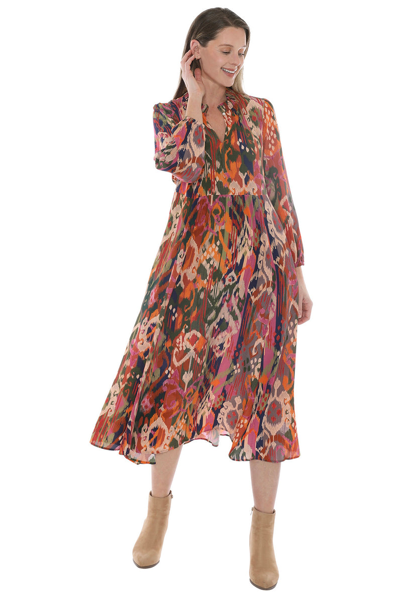 Opulant Ikat Dress Multi