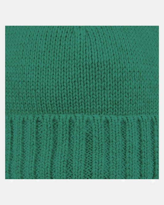 organic cotton baby beanie green knit toshi