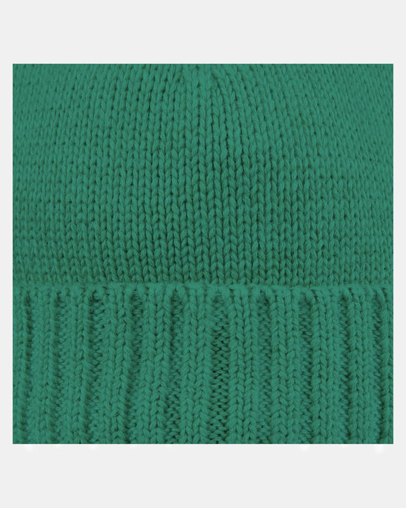 organic cotton baby beanie green knit toshi