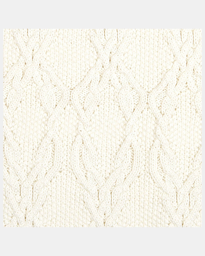 organic baby blanket gift cream knit