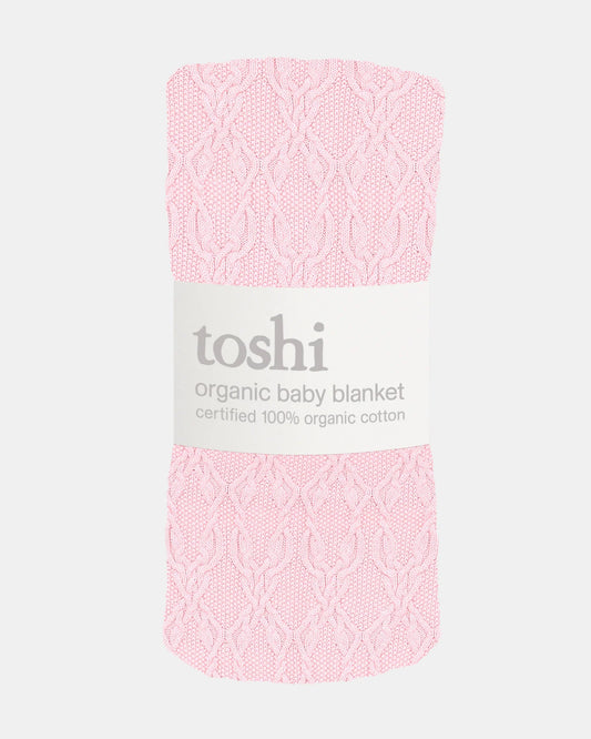 soft breathable pram blanket misty rose newborn