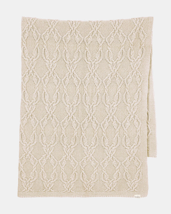 toshi organic blanket oatmeal baby cotton knit blanket